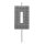 Blocks Grey Blocks Lumânare de tort <span style='font-size: larger;'>Numărul 0</span>, Stivuibilă, Gri