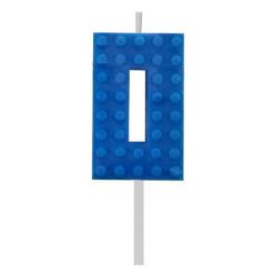   Blocks Blue Blocks Lumânare cifră cărămidă, lumânare albastră 0