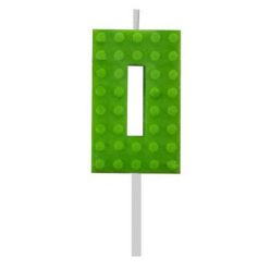   Blocks Green Blocks Lumânare Verde bloc de construcție numărul 0