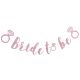 Petrecerea burlacitelor Bride To Be banner roz de hârtie 3 m