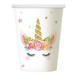 Unicorn Star pahar de hârtie 6 bucăți 266 ml