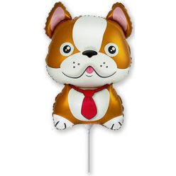 Câine Bulldog Brown balon folie 36 cm (WP)