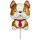 Câine Bulldog Brown balon folie 36 cm (WP)