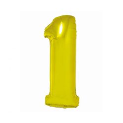 Numere Gold Balon folie aurie numărul 1 76 cm