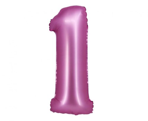 Numere Satin Pink Balon din folie roz cifrul 1 76 cm