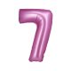 Numere Satin Pink Balon din folie roz cu numărul 7 76 cm