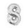 Numere Silver Balon din folie argintie numărul 8 76 cm