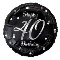   La mulți ani B&C Silver La mulți ani 40 balon din folie 36 cm