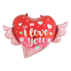 Iubire Balon folie I love You Wings 68 cm