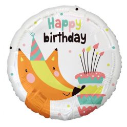 La mulți ani Fox Balon din folie vulpe La mulți ani 36 cm
