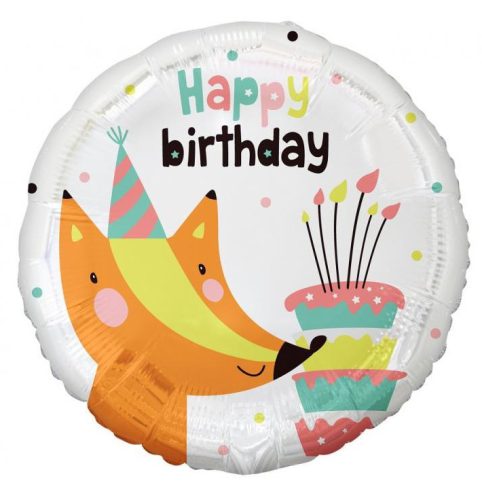 La mulți ani Fox Balon din folie vulpe La mulți ani 36 cm