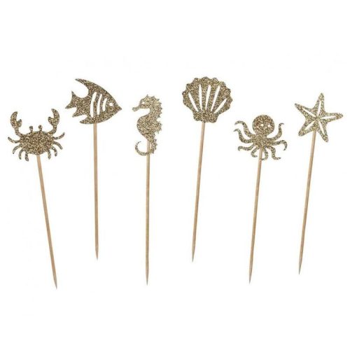 Ocean Underwater Set decorativ pentru tort lumea apelor 6 bucăți