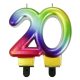 Colorat Galaxy Lumânare aniversară numărul 20