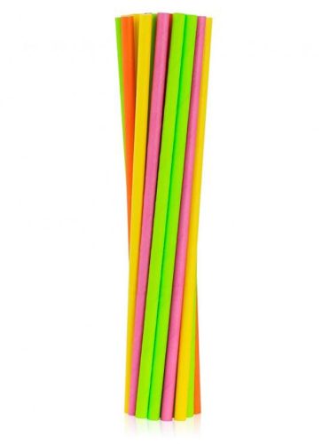 Colorat Neon paie de hârtie 24 buc