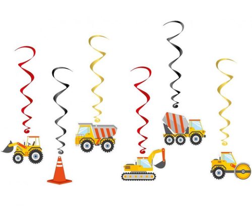Construcție Construction, set de panglici decorative 6 bucăți