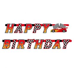 Raliu Race Semn de hârtie Happy Birthday 220 cm