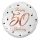 La mulți ani B&C White Happy Birthday 50 balon folie 36 cm