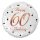 La mulți ani B&C White Happy Birthday 60 balon folie 36 cm