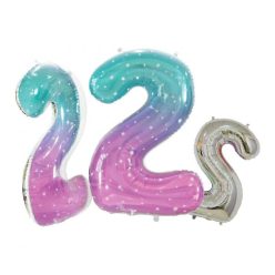 Numere Space Balon din folie cu numărul 2 Spațiu 78 cm