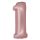 Numere Light Pink Mat Balon folie roz nr. 1 76 cm