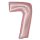 Numere Light Pink Mat Balon folie roz numărul 7 76 cm