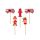 Pompier Red set de lumânări decorative 5 bucăți, pompier
