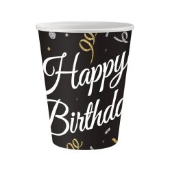   La mulți ani B&C Pahar de hârtie Happy Birthday 6 buc 250 ml