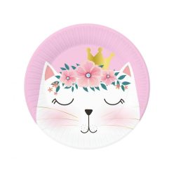 Pisică Sleepy farfurie de hârtie 6 buc 18 cm