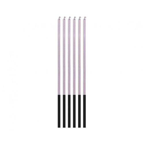 Colorat Magic Flame Lilac, Lumânare de tort lila, set de lumânări 6 buc