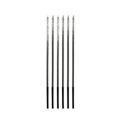   Colorat Set de Lumânări de Tort cu Sclipici Colorat Ombre, 6 buc