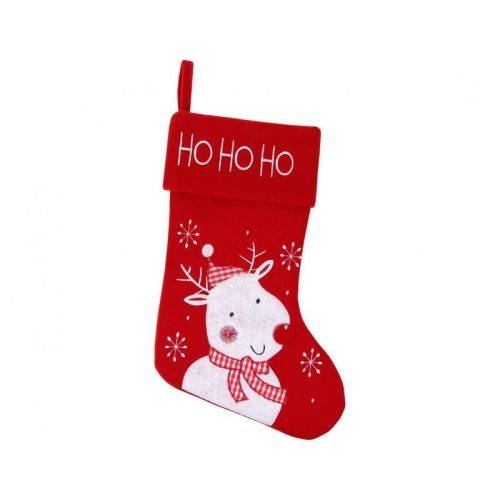 White Reindeer, Șosetă de Crăciun pentru șemineu, cizmă 45,5 cm