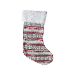   Crăciun Snow Flakes, Șosetă pentru șemineu cu fulgi de zăpadă, cizmă 55,5 cm
