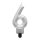 Numere Diamond Metallic Lumânare argintie numărul 6, lumânare de tort