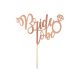 Nuntă Decoratiune tort rose gold Bride to be 16x15cm