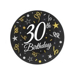   La mulți ani B&C Happy Birthday 30 farfurii de carton 6 buc 18 cm