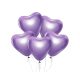 Iubire Platinum Light Purple Balon inimă, set de 6, 12 inch (30 cm)