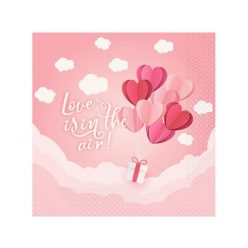 Iubire Love Is In The Air Pink șervețel 20 buc 33x33 cm