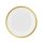Colorat Gold Celebrate Farfurie de hârtie aurie 6 buc 18 cm