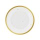 Colorat Gold Celebrate Farfurie de hârtie aurie 6 buc 18 cm