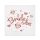 Petrecerea burlacitelor Bride To Be White șervețele 20 buc 33x33 cm