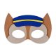 Animale Dog Brigade Police Masca de fetru cu câine 18 cm