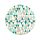 Colorat Green Joy farfurie de hârtie 6 buc 18 cm