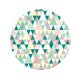 Colorat Green Joy farfurie de hârtie 6 buc 18 cm