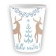 Crăciun Hello Winter i pahar de hârtie 6 buc 250 ml