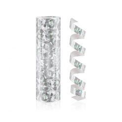 Colorat Holographic Silver Serpentină de argint 4 m