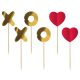 Iubire XOXO Red Baston decorativ XOXO, set de 6