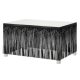 Party B&C Black Decorațiune de masă neagră 300 cm