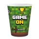 Gamer Game On Pahar de hârtie pentru jucării 6 buc 200 ml