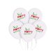 Crăciun Crăciun Fericit, balon, 5 buc 12 inch (30cm)