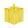 Colorat Gold Greutate de balon în formă de cutie de cadou aurie